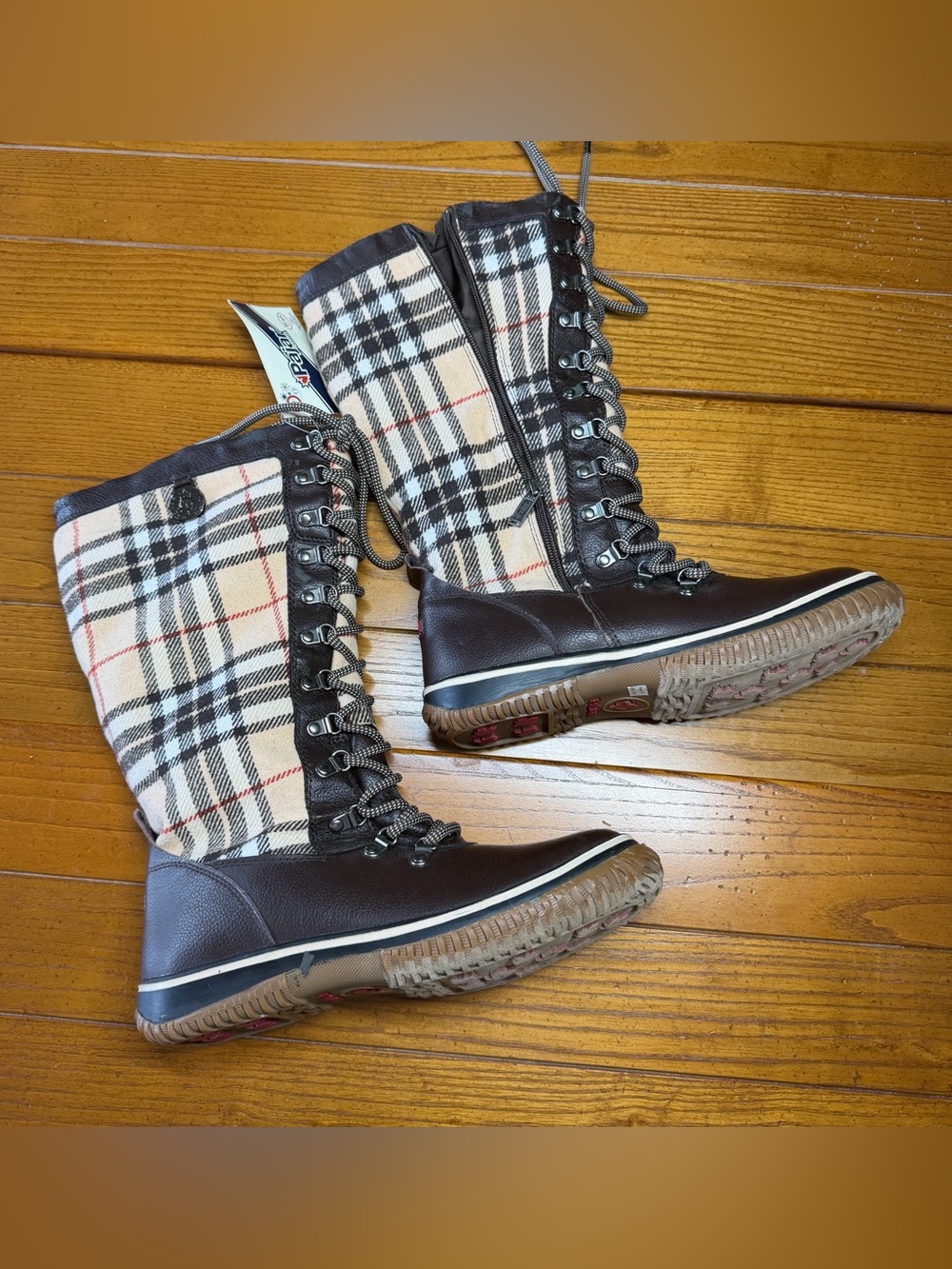 Pajar Canada Tall Plaid Winter Boots – NWT – Size 8/8.5 (EU 39)